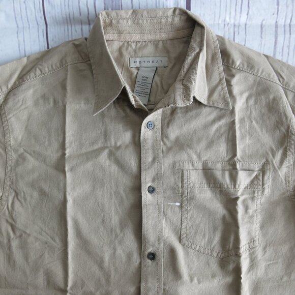 Retreat 100% Cotton Button Down Long Sleeve Dress/ Casual Shirt - Size Medium - Picture 4 of 7